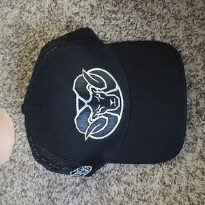 RAM Board Trucker Mesh Black Snapback Cap